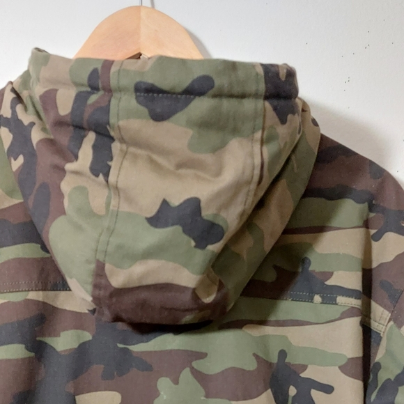 Camouflage Print Coat with Hood and Drawstring Waist - Picture 10 of 10